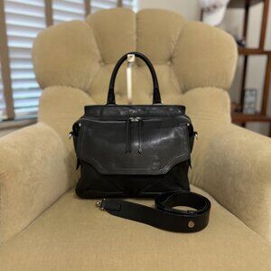 Auth RAG & BONE Iconic Pilot 2-Way Leather Top Handle Crossbody Bag